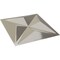 Ekena Millwork 11 7/8in. W x 11 7/8in. H Kent EnduraWall Decorative 3D Wall Panel Covers 0.98 Sq. Ft. WP12X12KEBCR - alternate 2
